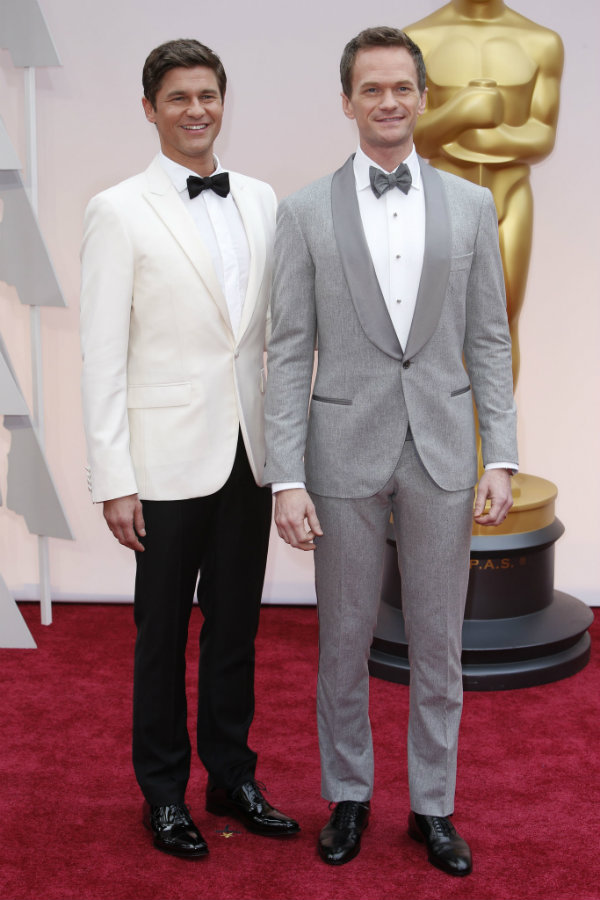 Oscar 2015  Oscars 2015: Best Dressed Men Neil Patrick Harris and David Burtka